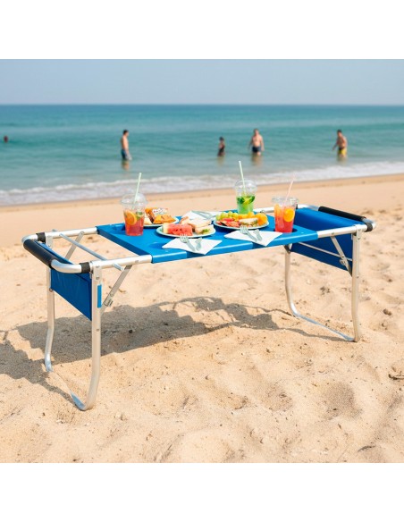 Chariot de table de plage pliant