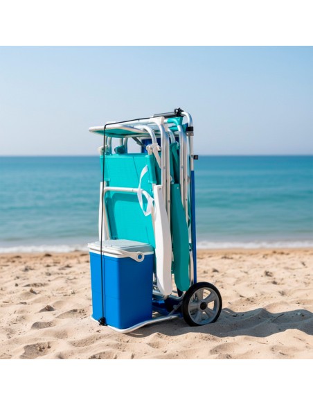 Chariot de table de plage pliant