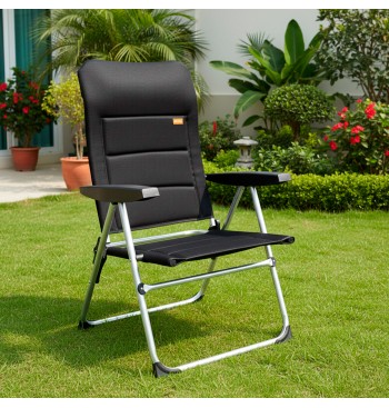 Silla plegable jardín acolchado Deluxe multiposición 2