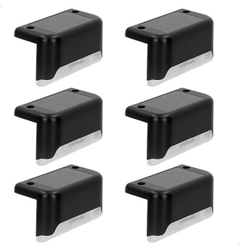 Lot de 6 spots solaires LED d'extérieur à lumière chaude...