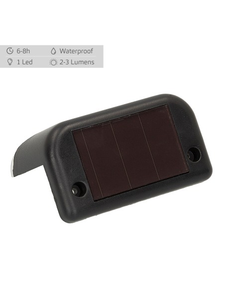 Lot de 6 spots solaires LED d'extérieur à lumière chaude pour escaliers et rampes Aktive