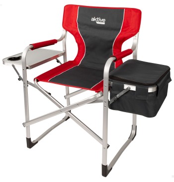 Chaise de directeur de camping avec table et sac thermique
