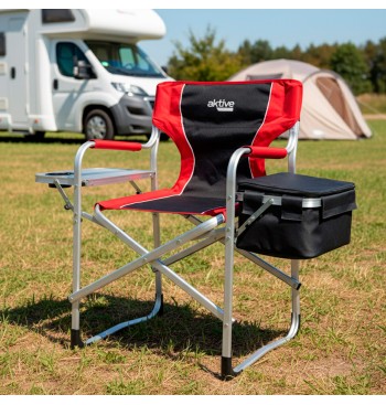 Chaise de directeur de camping avec table et sac thermique 2