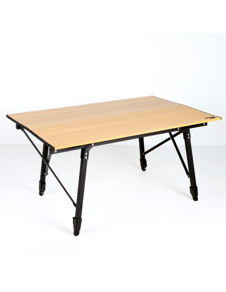 Table de glamping pliante réglable en hauteur