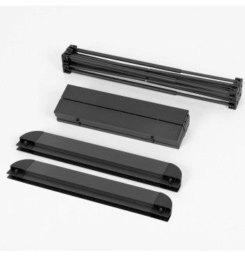 Table pliante de camping noire anti-basculement et amovible 2