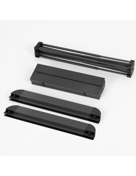 Table pliante de camping noire anti-basculement et amovible
