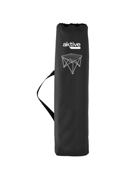 Table pliante de camping noire anti-basculement et amovible