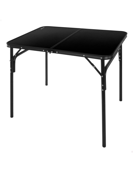 Table de camping pliante étui noir antidérapant avec système de mise à niveau