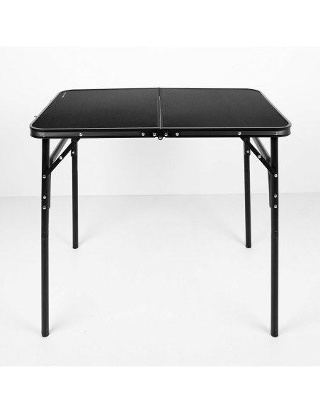 Table de camping pliante étui noir antidérapant avec système de mise à niveau