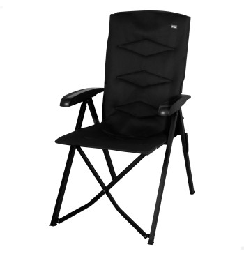 Chaise de camping pliante rembourrée et inclinable 5...