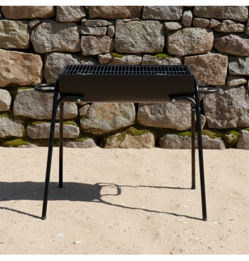 Barbacoa carbonón avec ailes de transport 2
