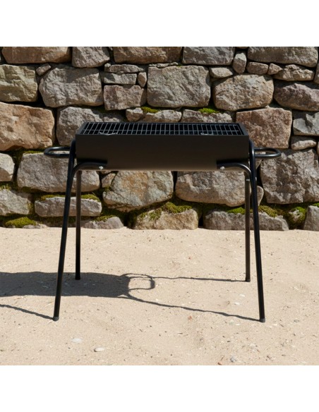 Barbacoa carbonón avec ailes de transport