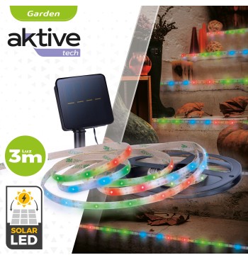 Bande LED solaire multicolore autocollante 2