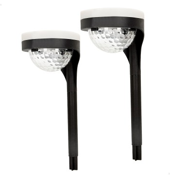 Pack de 2 spots solaires extérieurs double lumière LED...