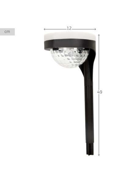 Pack de 2 spots solaires extérieurs double lumière LED avec balise pour jardin