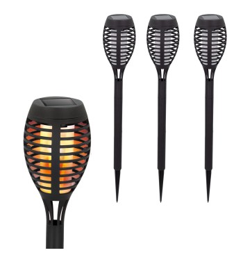 Pack 4 Piquet solaire effet flamme