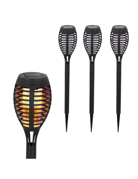 Pack 4 Piquet solaire effet flamme