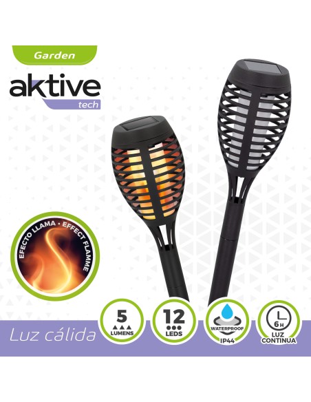 Pack 4 Piquet solaire effet flamme