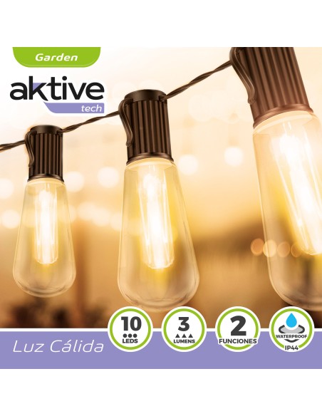 Guirlande d'ampoules extérieures 10 LEDS