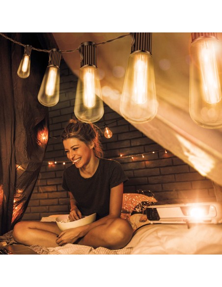 Guirlande d'ampoules extérieures 10 LEDS