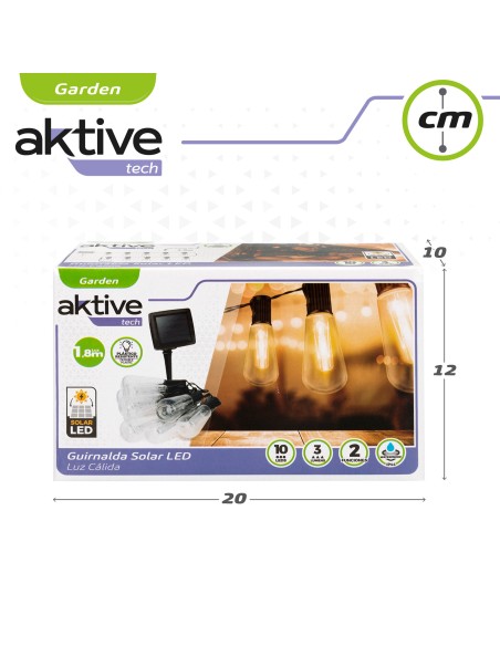 Guirlande d'ampoules extérieures 10 LEDS