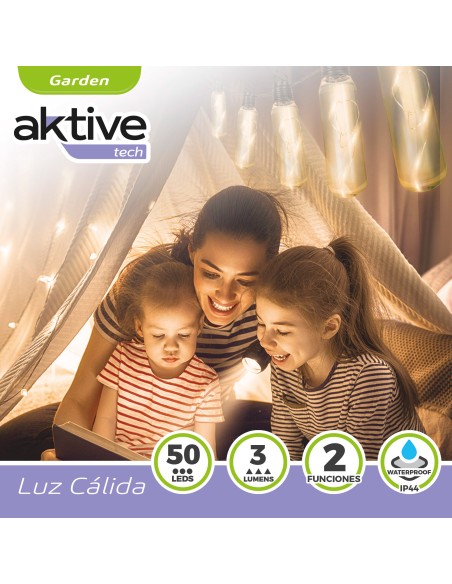 Guirlande extérieure à 10 ampoules avec 50 LED