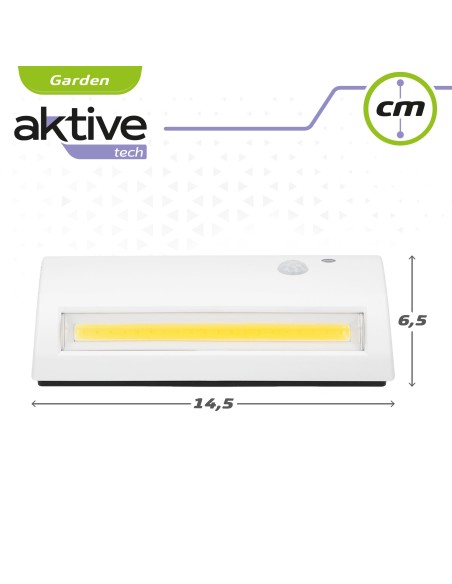 Lampe de jardin LED étanche 85 lumens avec détecteur de mouvement