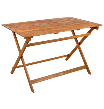 Mesa jardín rectangular acacia 6 comensales