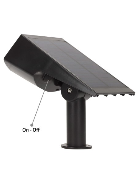 Lot de 6 balises solaires 11x15x29 cm