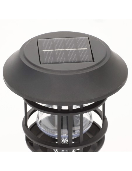 Lot de 4 balises LED solaires lumière chaude 6 lumens, IP44