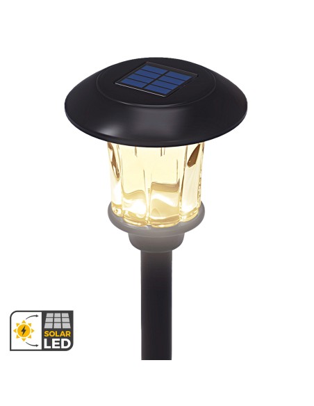 Lot de 8 balises solaires LED 15x15x49 cm