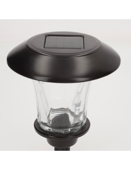 Lot de 8 balises solaires LED 15x15x49 cm