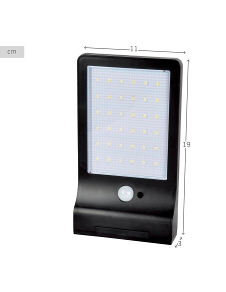 Lot de 2 lampes solaires LED 11x19 cm
