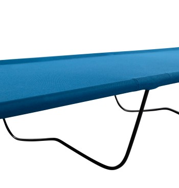 Lit de camping pliant bleu 2