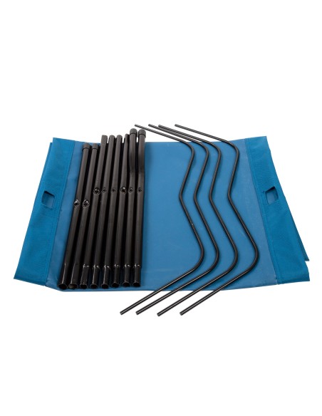 Lit de camping pliant bleu