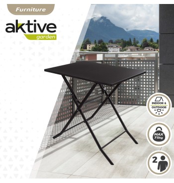 Table de jardin pliante carrée 2