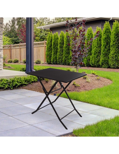 Table de jardin pliante carrée