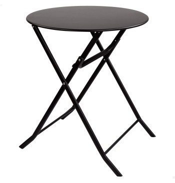 Table de jardin ronde pliante en métal
