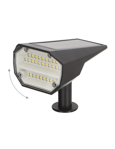 Lot de 6 balises solaires LED 8x11x37 cm