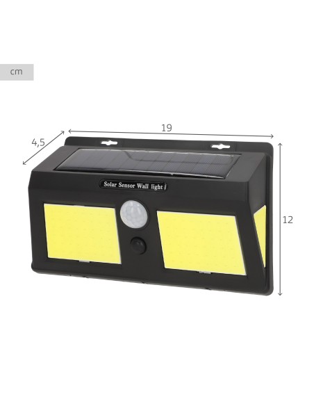 Lot de 6 appliques solaires murales 19x4,5x12 cm