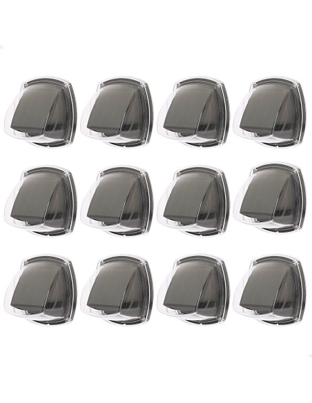 Lot de 12 appliques solaires 8,5x5,5x9 cm