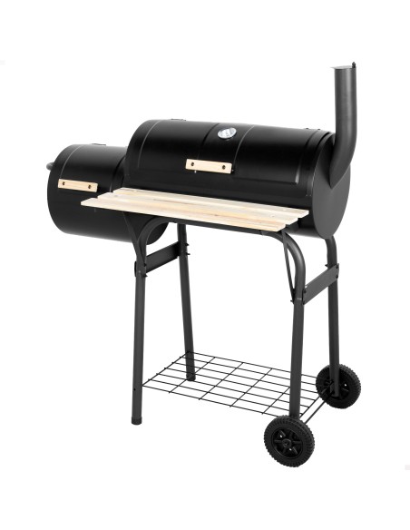 Barbecue et fumoir portatifs au charbon de bois