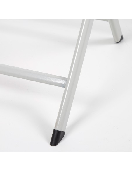 Chaise de jardin pliante en tissu renforcé blanc