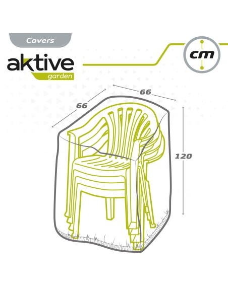 Housse de protection pour chaises 66x66x120x80 cm