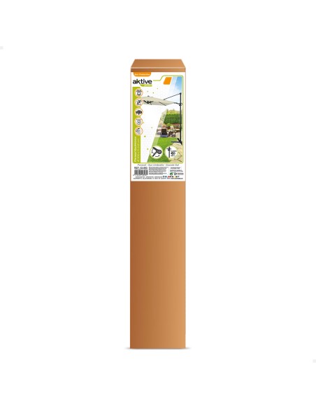 Parasol excentrique Aktive Garden Ø300 cm crème mât en aluminium