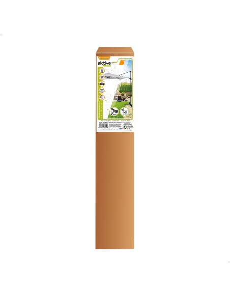 Parasol excentrique Ø300 cm mât en aluminium couleur gris Aktive