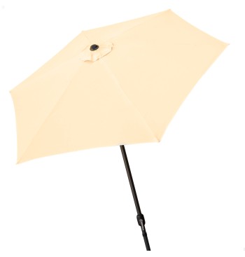 Parasol pour jardin et terrasse Ø250 cm crème