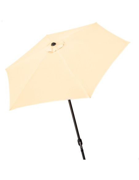 Parasol pour jardin et terrasse Ø250 cm crème
