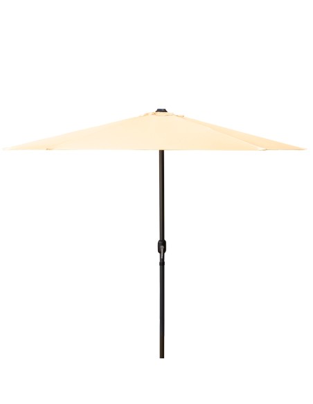 Parasol pour jardin et terrasse Ø250 cm crème