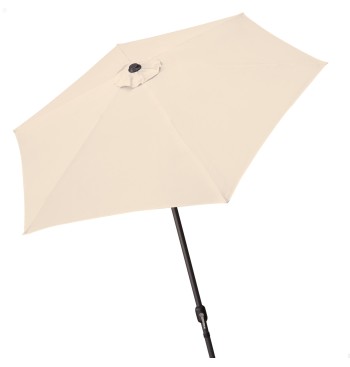 Parasol pour jardin et terrasse Ø250 cm crème